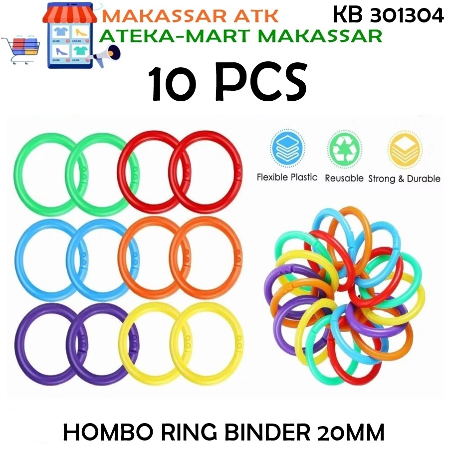 

[10PCS] RING BINDER 20MM PLASTIK RING O
