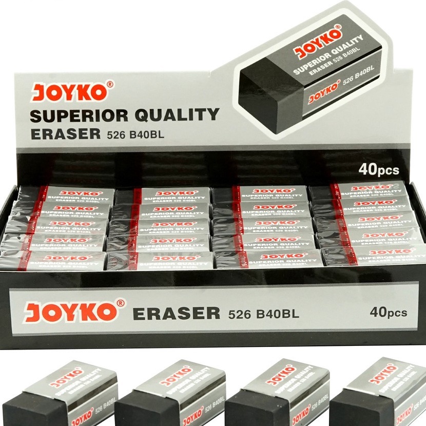 

HJ6 BOX 4PCS Eraser Penghapus Joyko 526B4BL