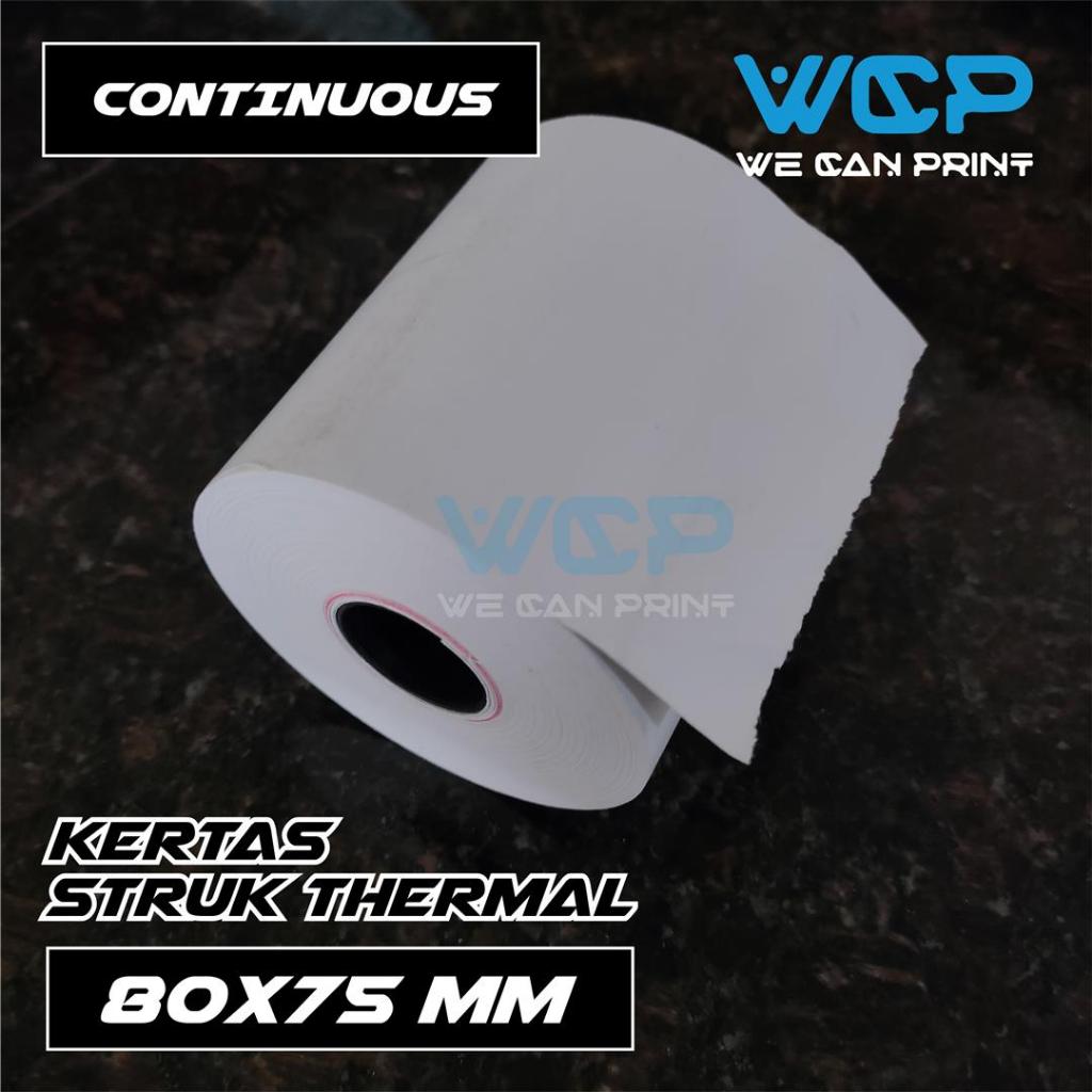 

KERTAS STRUK KASIR KUYA 80X80 MM THERMAL PAPER ROLL 80 X 80