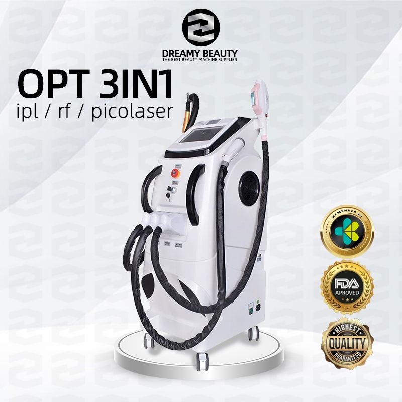 [ jkt showroom ] opt 3in1 pico laser + ipl laser hair removal + rf alat clinic kecantikan / blackdol