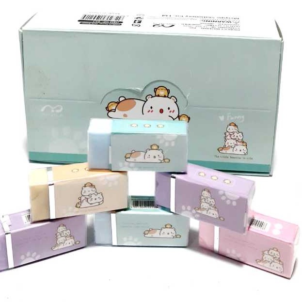 

KP8 1 kotak 36pcs Penghapus Pensil Non Toxic CUTE ERASER