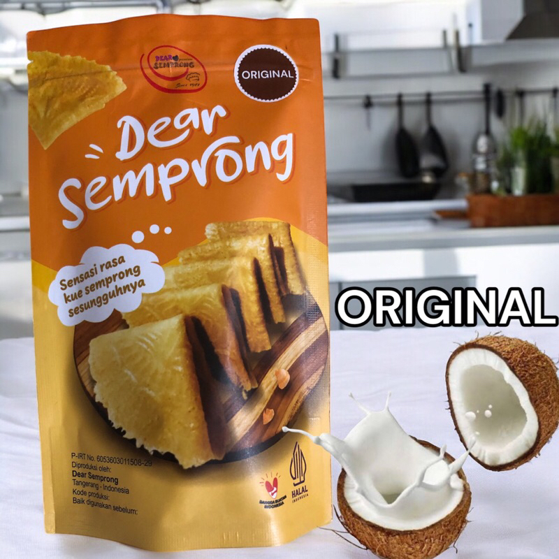 

KUE SEMPRONG KEMASAN POUCH 55Gram Enak,Wangi,Renyah dan Gurih
