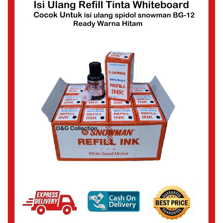 

KP8 TINTA ISI ULANG SPIDOL WHITEBOARD REFILL TINTA SNOWMAN WHITEBOARD