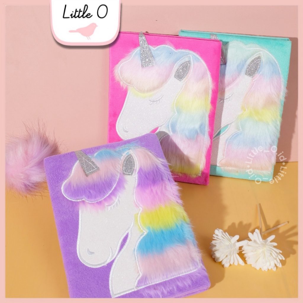 

Harga Miring A5 Notebook Bulu Diary Unicorn Cat Fur Buku Agenda Buku Tulis Fluffy HardCover A6