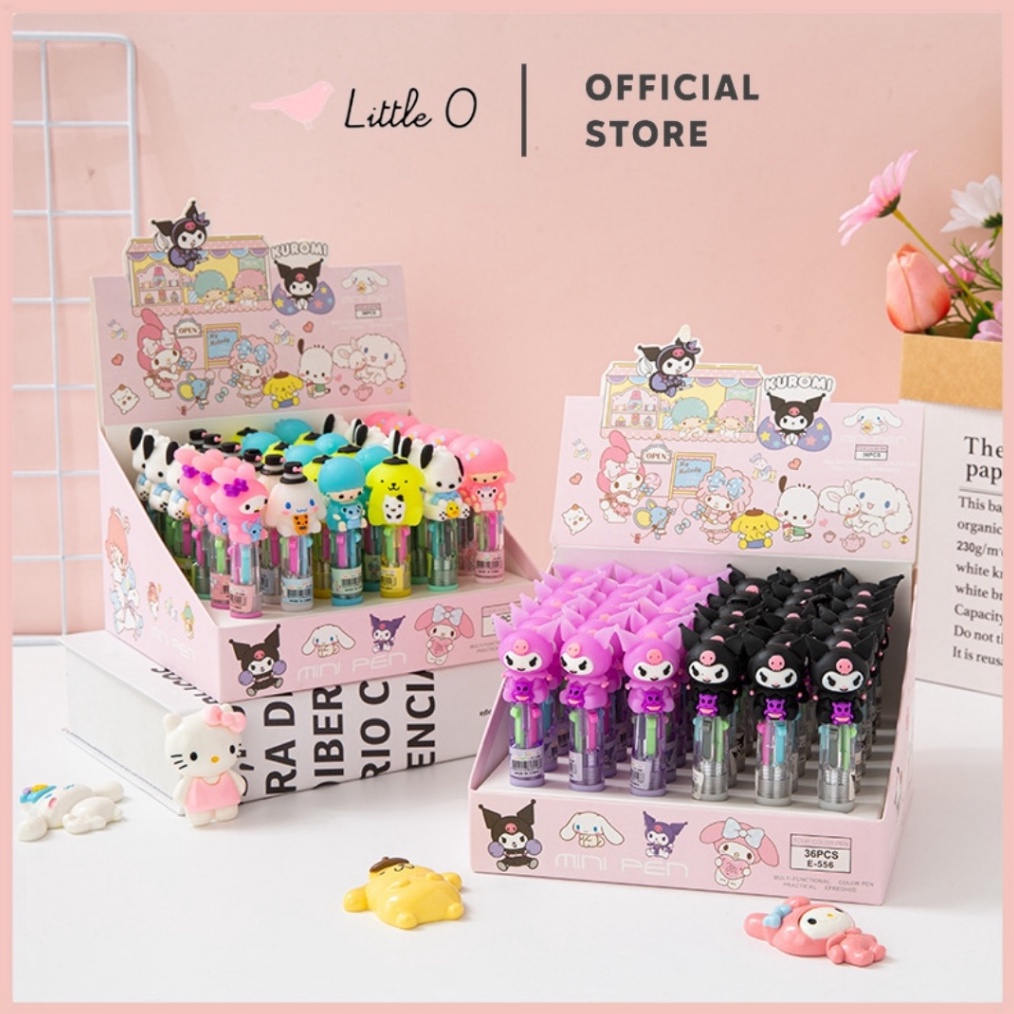 

Gratis Hadiah Akhir Pekan multicolor pen Kuromi Cinnamorol Mymelody Pochaco Pompurin 1in1 4in1Color Pen Pen warnawarni A6