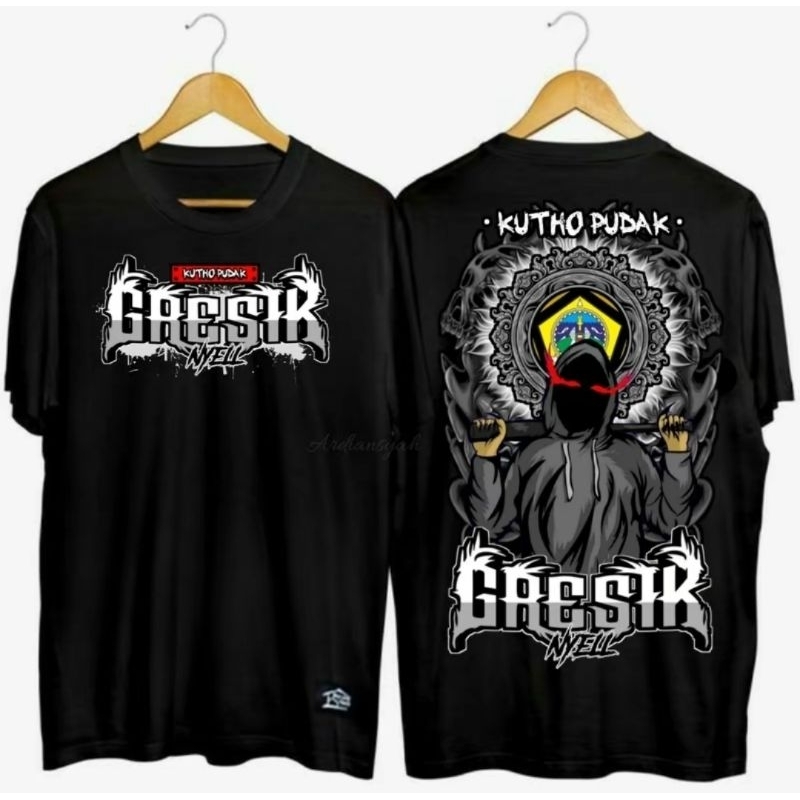 KAOS GRESIK NYELL KUTHO PUDAK SABLON DTF