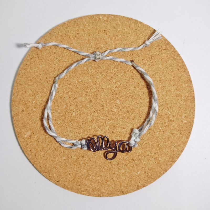 Gelang custom nama (alphabet/aksara jawa)