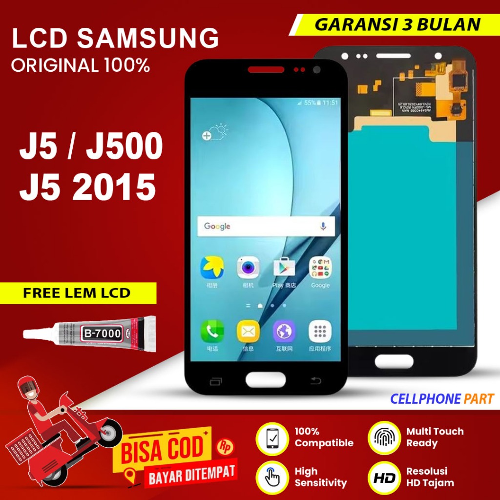 【ORIGINAL】LCD SAMSUNG J5 / J500 / J500G / J5 2015 FULLSET TOUCHSCREEN ORIGINAL