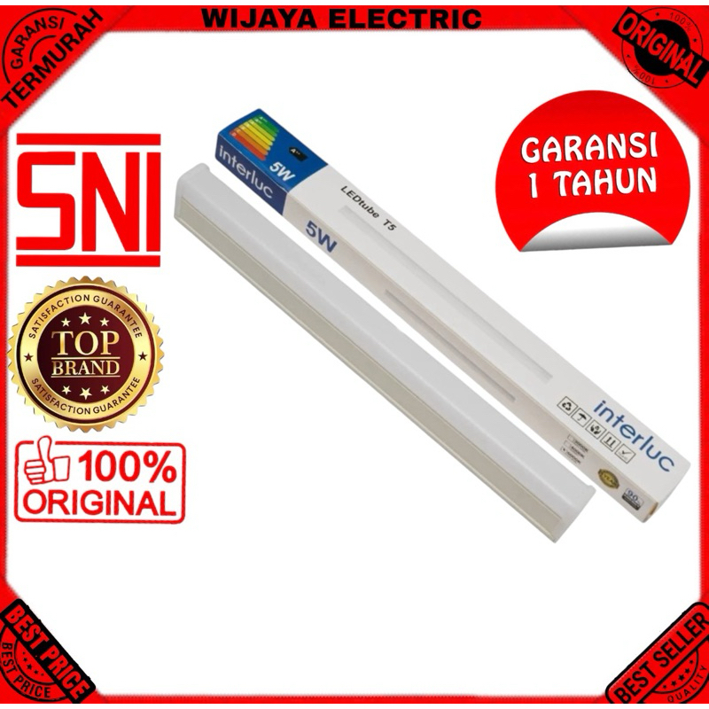 Interluc lampu Led Tl T5 10 Watt 60 Cm Putih / kuning