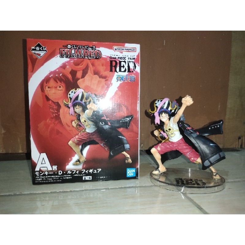 action figure one piece- ichiban kuji Luffy film red (ori-bib)