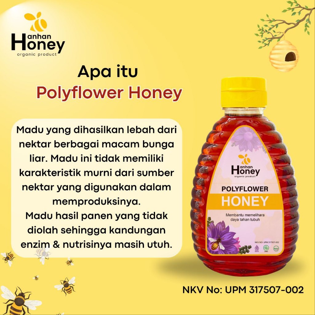 

MADU POLYFLOWER HONEY/HANHAN HONEY/MADU 100% TANPA CAMPURAN/MADU ORIGINAL/MADU ASLI/MADU MANIS/MADU SUPPLIER PROPOLIS/MADU PETERNAK NEW ZEALAND