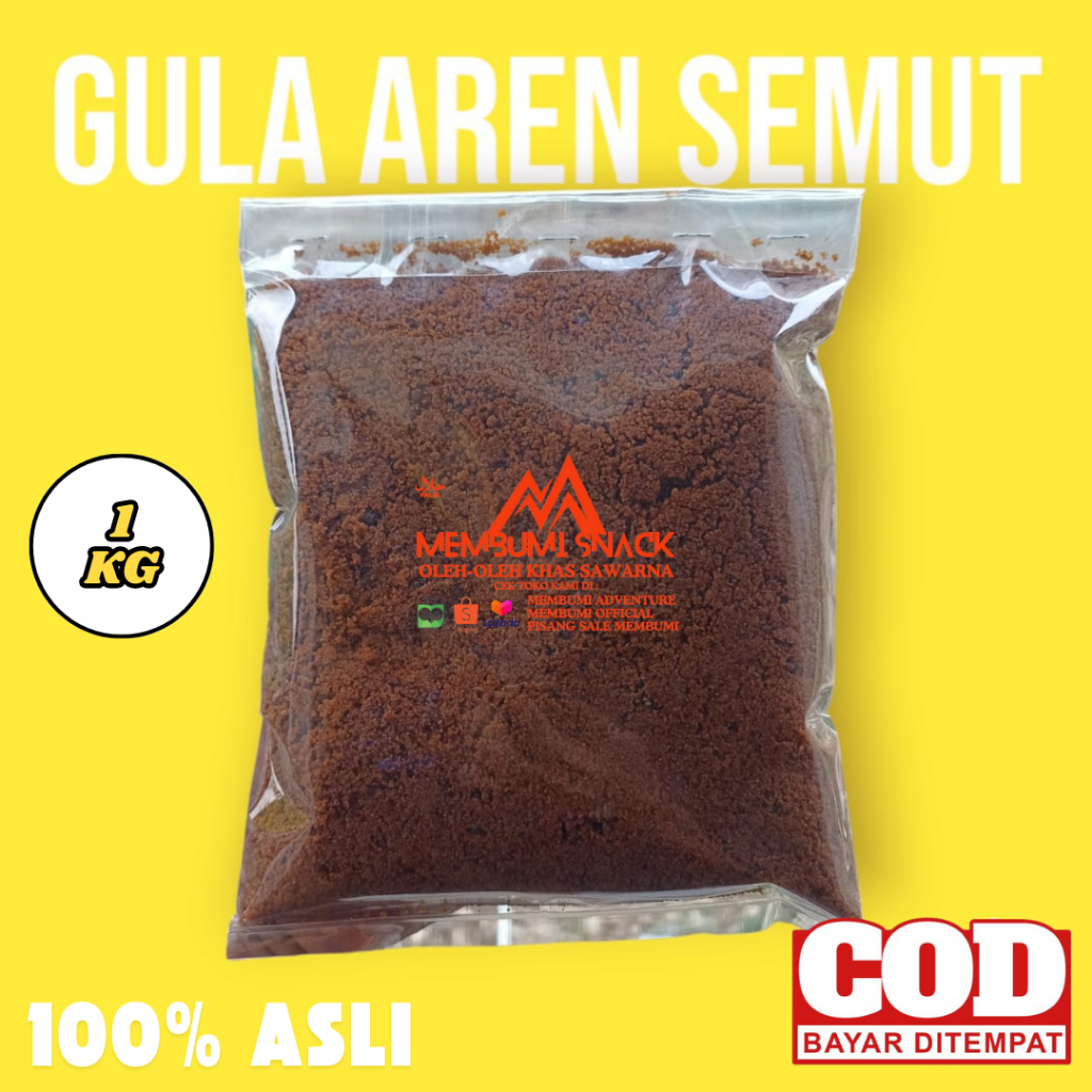 

Gula Aren Asli Semut Bubuk Palm Sugar 1 Kg Murah