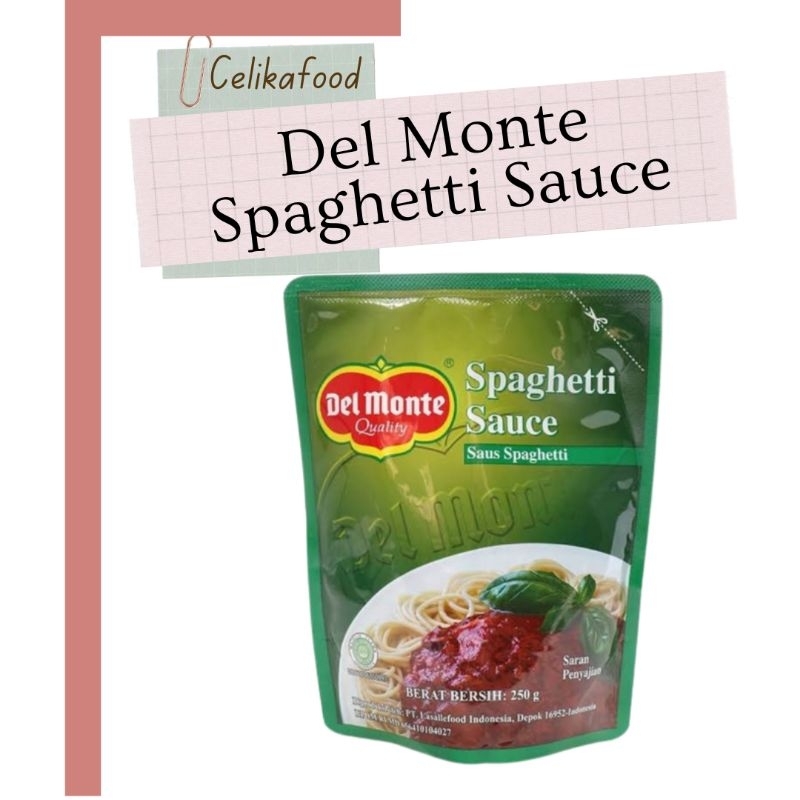 

Del Monte Spaghetti Sauce 250gr Delmonte Saos Saus Spageti Spagheti Instan