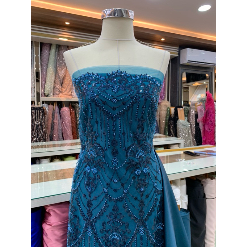 Kain Tile / Kain Tile Motif / Kain Payet Murah / Kain Gaun Pesta