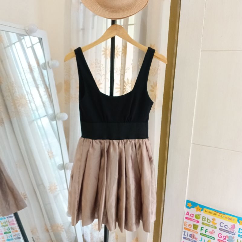 Black Gold Mini Dress