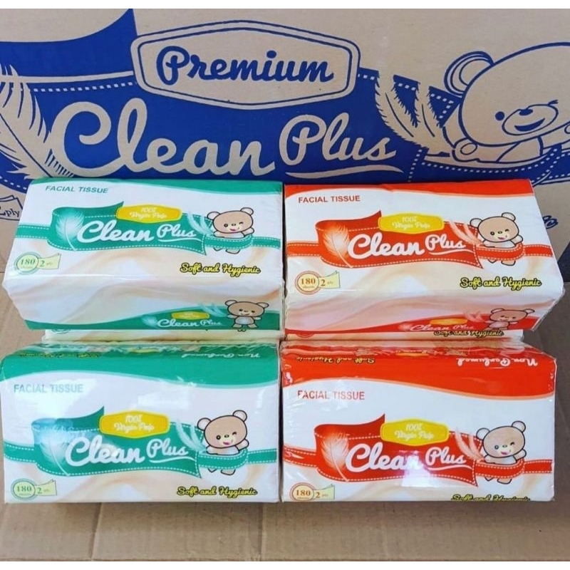 Tisu Clean Plus 180 Sheet