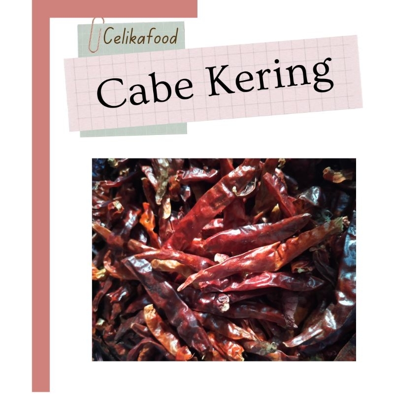 

Cabe Kering 100gr Cabai Garing Dry Chili Cengek