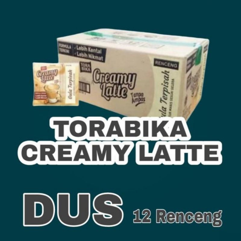 

1 DUS KOPI TORABIKA CREAMY LATTE ISI 120 SACHRT