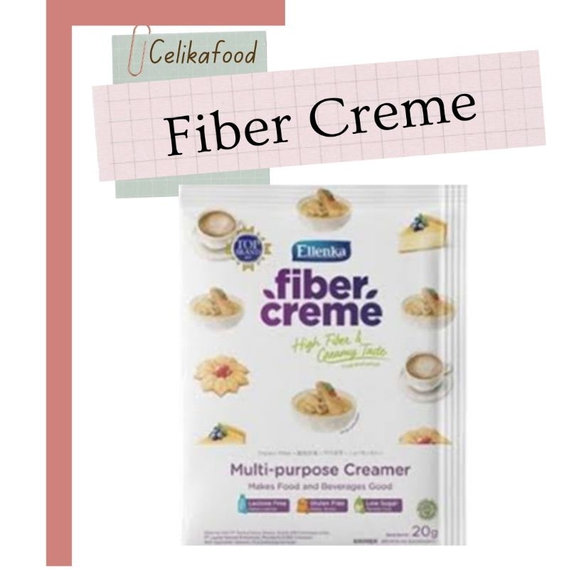 

Fiber Cream Sachet 20gr Creamer Ellenka Krimer Masakan Baking Food