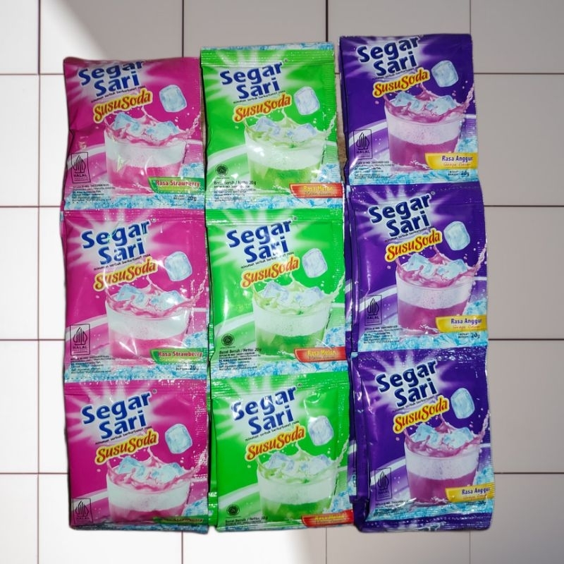 

Segar Sari Susu Soda 1 renteng isi 10 pcs