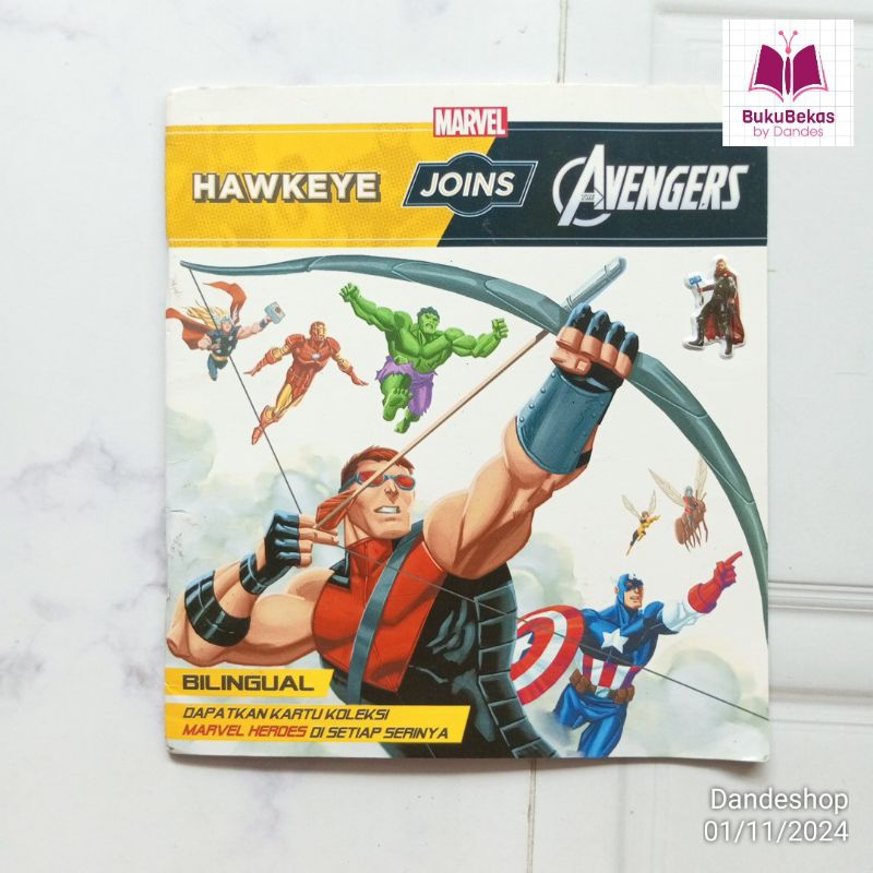 Marvel Hawkeye Joins Avengers - Buku Cerita Anak Bekas Preloved BILINGUAL