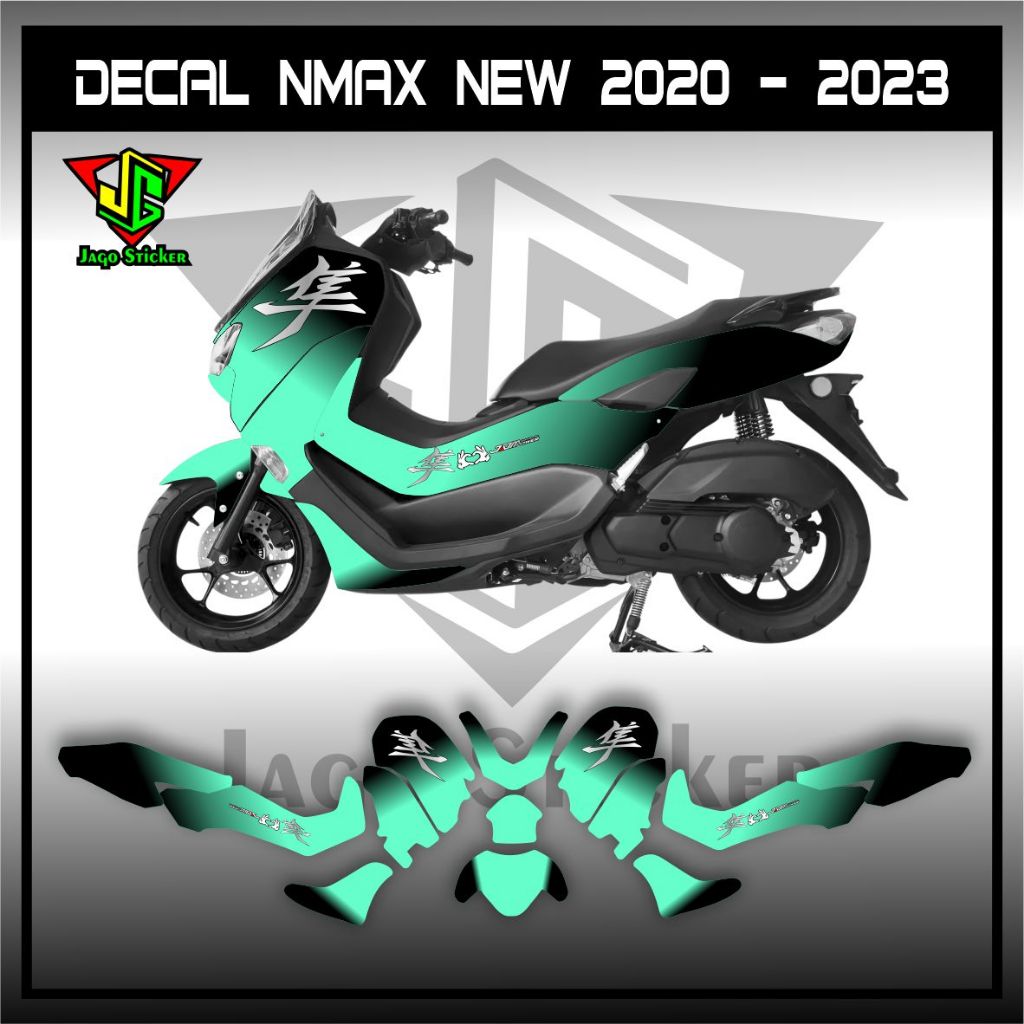 STIKER DECAL NMAX 2020 2021 2022 NEW - STIKER FULL BLOK NMAX 2020-2022 - HAYABUSA DEGRADASI - STIKER