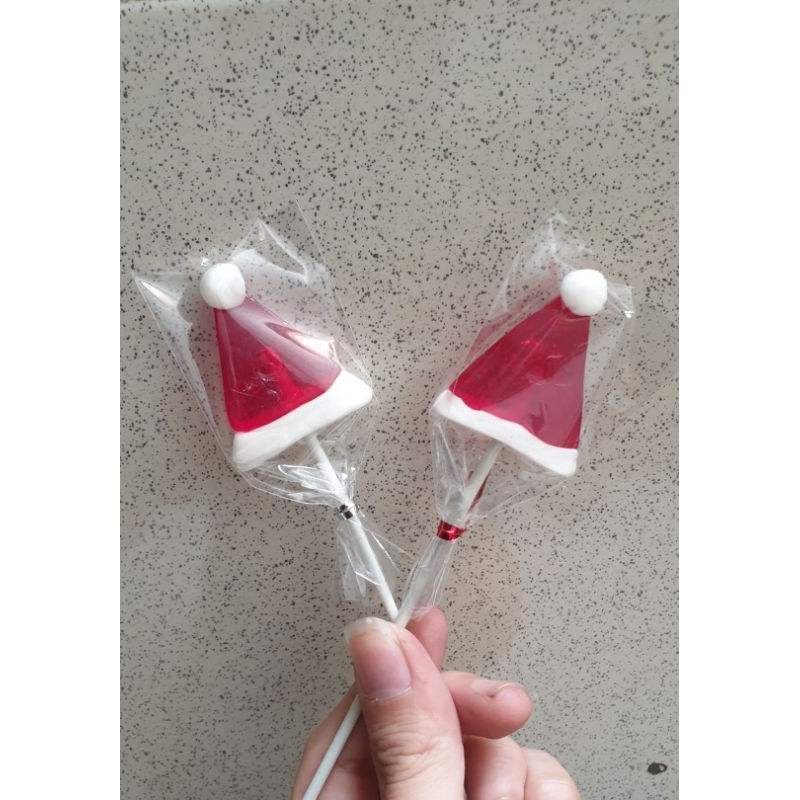 

Permen Natal Christmas Candy Topi Santa 2d Xmas Candy Lolipop