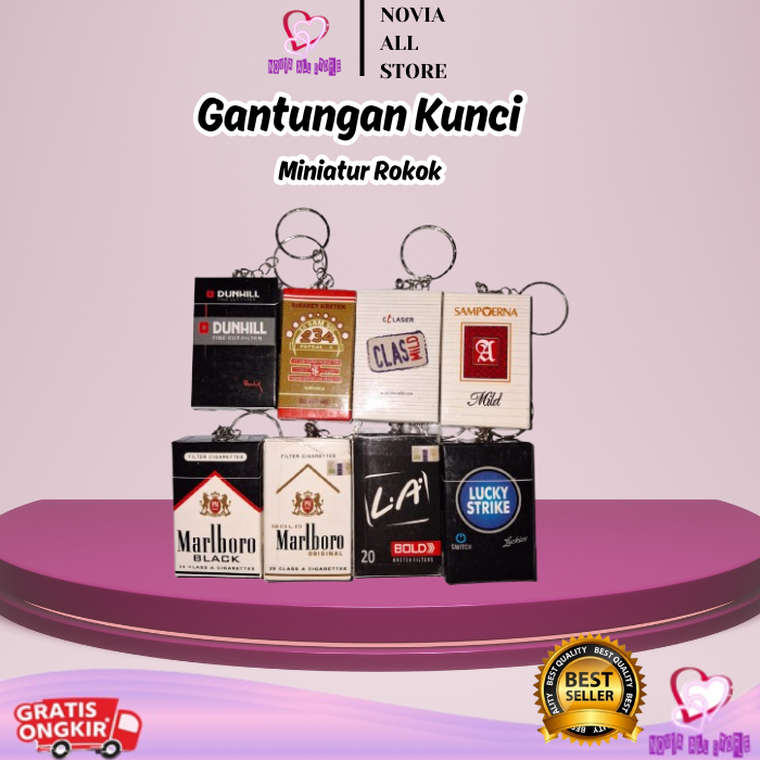Promo Gantungan Kunci Miniatur Rokok Ganci Rokok Lucu Murah