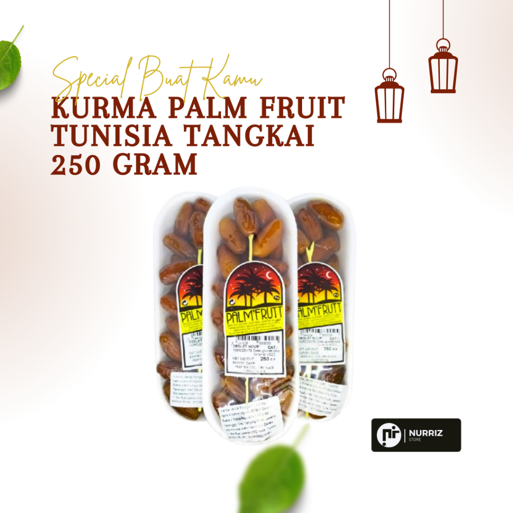 

KURMA PALM FRUIT TUNISIA TANGKAI 250 GRAM