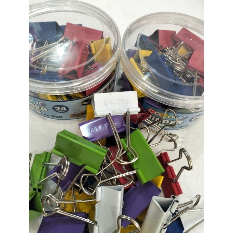 

BINDER CLIP WARNA NO.200 merk VTEC BINDERCLIP WARNA WARNI BINDER CLIP UNIK BINDER CLIP VIRAL PENJEPIT KERTAS