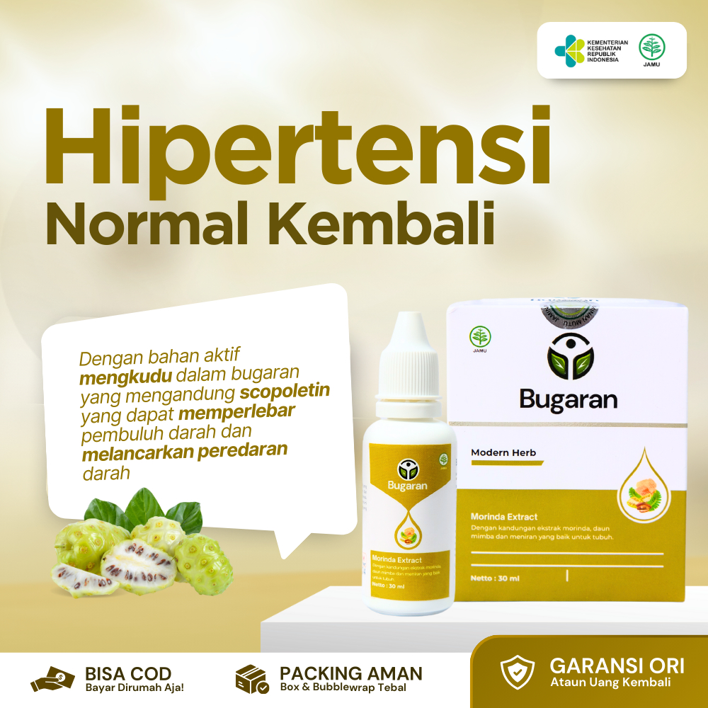 

Bugaran Herbal Modern - Jamu Tetes Ekstrak Atasi Hipertensi Bisa Normal Kembali