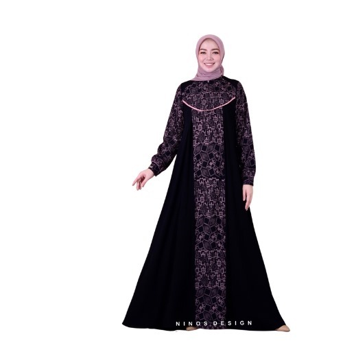 Ninos Design  Shalimar Dress Jumbo motif jumairah mewah elegan