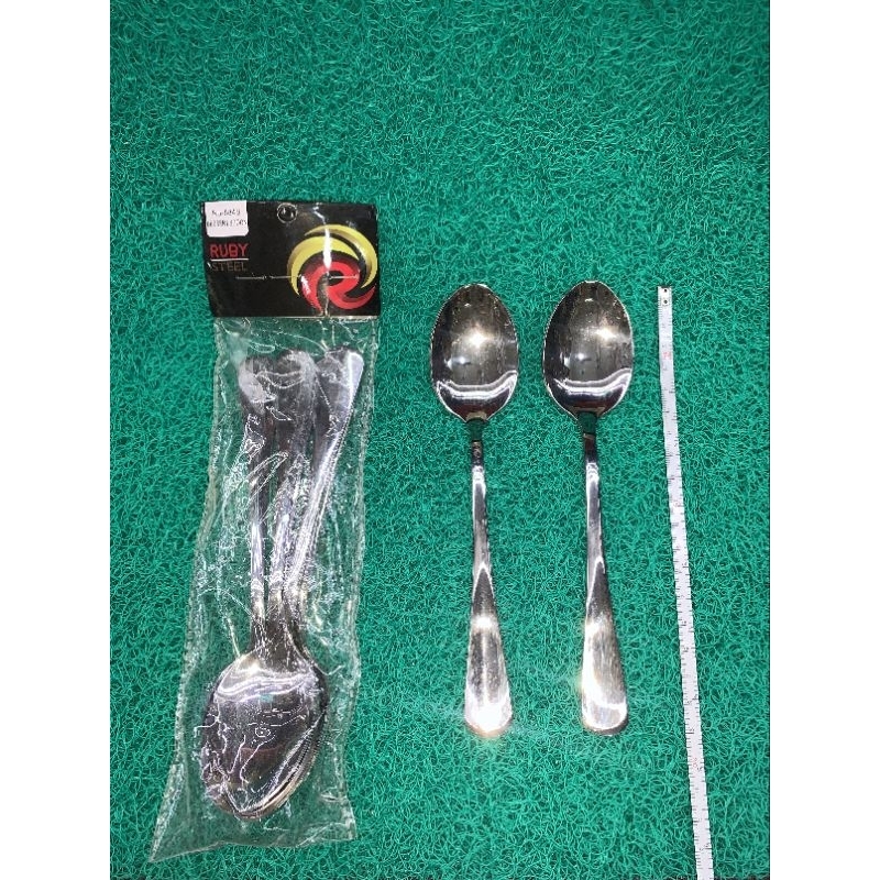 RUBY SENDOK MAKAN PREMIUM SENDOK GARPU MAKAN PREMIUM STAINLESS TEBAL ANTI KARAT SENDOK HOTEL PREMIUM