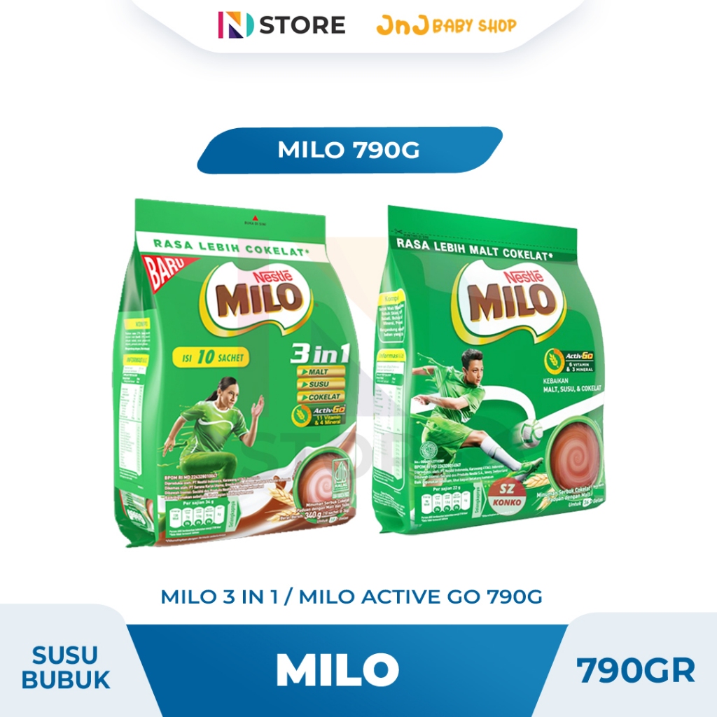 

MILO 3IN1 / MILO ACTIVE GO KEMASAN 790GR