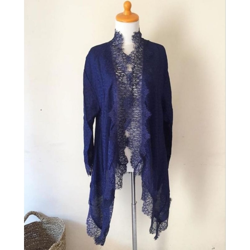 Atasan Outer Kebaya Batik Viscose Renda