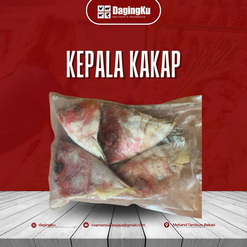 

Kepala Ikan Kakap Merah 1Kg/Kepala Kakap Merah 1Kg Fresh Halal