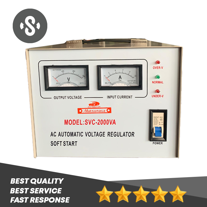 Stavolt SVC 2000W Matsunaga / Stabilizer SVC 2000VA MTS / 2000 Watt