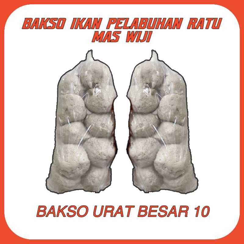 

Bakso Ikan Mas Wiji / Bakso Ikan / Baso Ikan / Bakso urat besar / isi 10 / Bakso ikan urat besar isi 10 / 100% Asli Pelabuhan Ratu