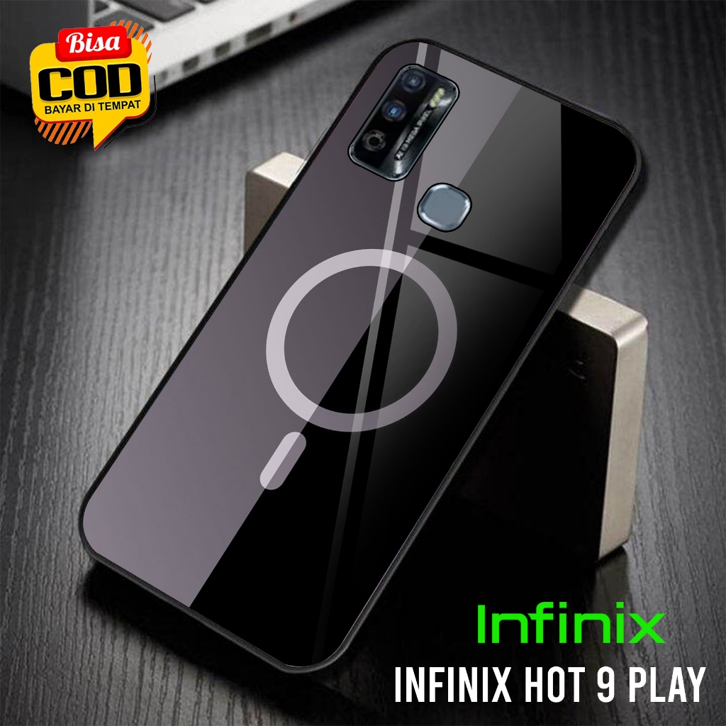 Toly Case Infinix Hot 9 Play Terbaru [ IPhone Logo Magsafe ] - Casing hp Infinix Hot 9 Play - Case H