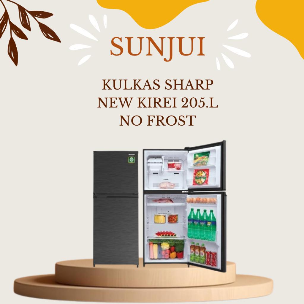 KULKAS 2 PINTU SHARP KIREI 236-MNHS