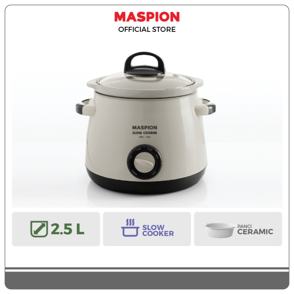 Maspion Slow Cooker Magic Cooker 2.5 Liter MSC-1825