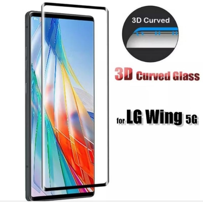 Tempered Glass 3D Curved LG Velvet / LG Wing 5G Full Cover Screen Protector