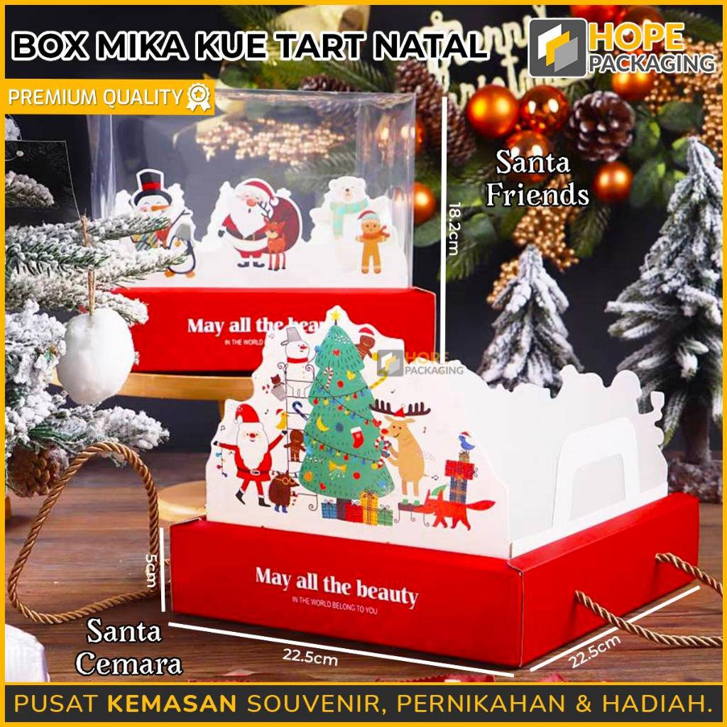 

Kotak Natal 3D / Dus Mika Kue Tart Bolu Premium Christmas / Kotak Mika Natal / Kotak Mika Hampers Natal