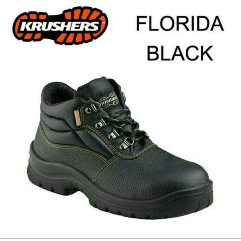 Sepatu Safety Krusher Florida Hitam Original