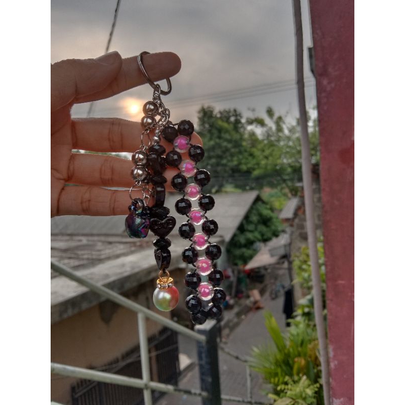 GANTUNGAN KUNCI / GANTUNGAN TAS MUTE MANIK LUCU MEWAH