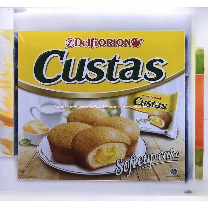 

Delfiorion Custas Soft Cup Cake 6 Pack Biskuit Cemilan Snack Delfi Orion