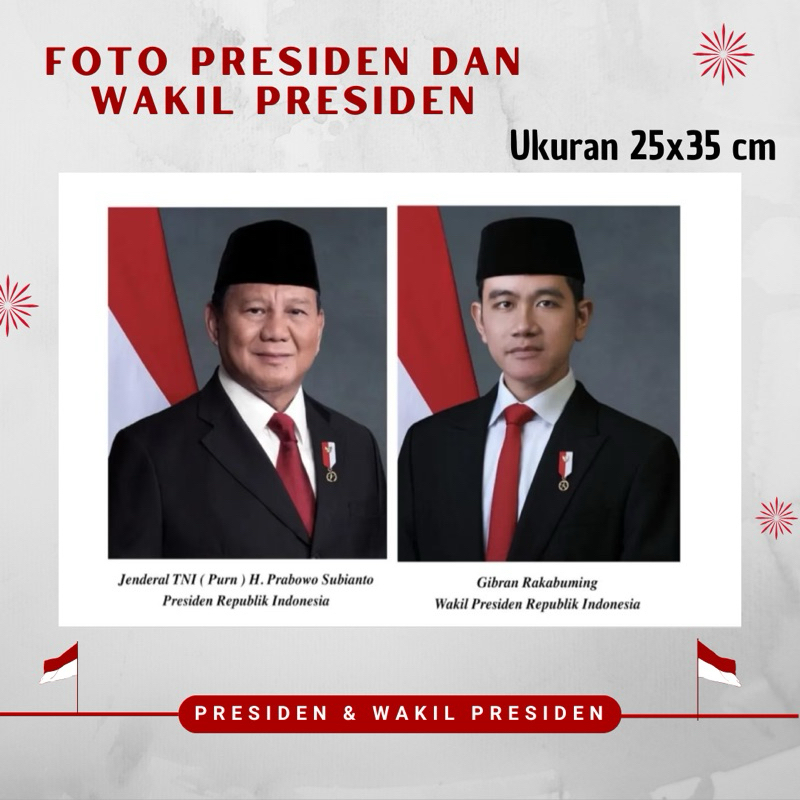 

Foto Presiden dan Wakil Presiden / Presiden Prabowo / Wapres Gibran