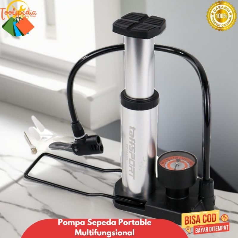 Pompa Angin Ban Sepeda Manual Portable 160 Psi