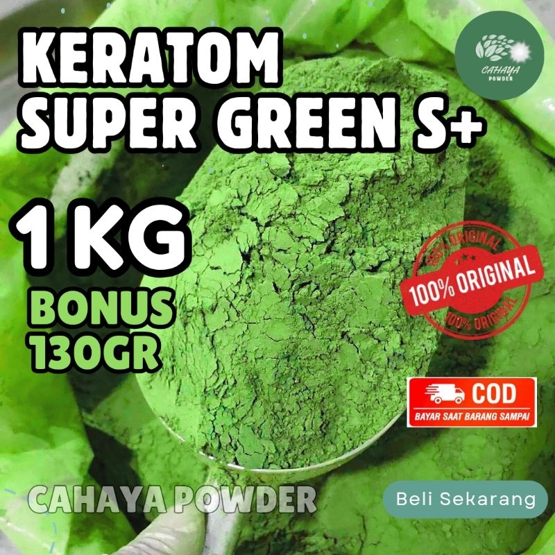 

CAHAYA POWDER SERBUK PURLI BUBUK DAUN PURLIK HIJAU NANO S+ 1KG BONUS 130GRAM BORNEO ORIGINAL KALIMANTAN LUCKY POWDER