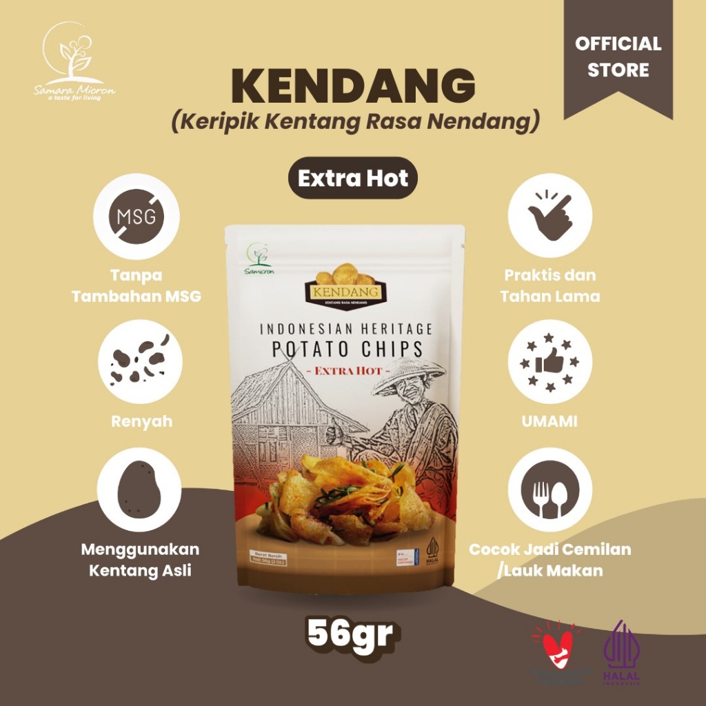 

KENDANG - Keripik Kentang Rasa Nendang Potato Chips [56gr]
